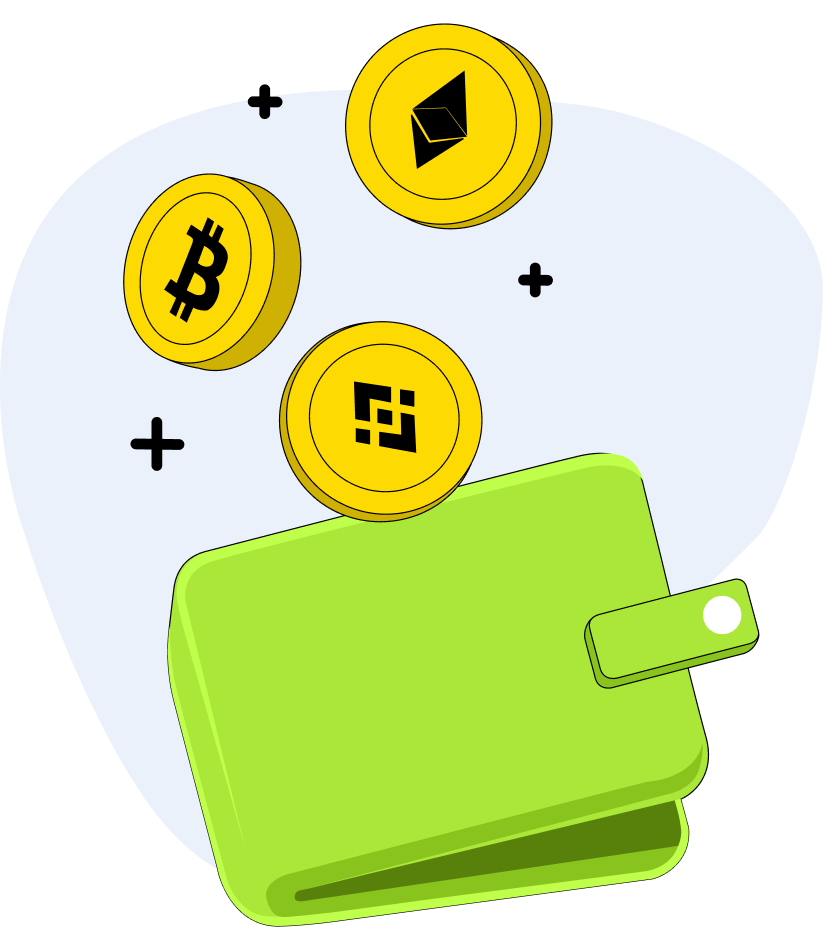 Бесплатный криптокошелек, обмен BTC, ETH, LTC, SOL, DOGE